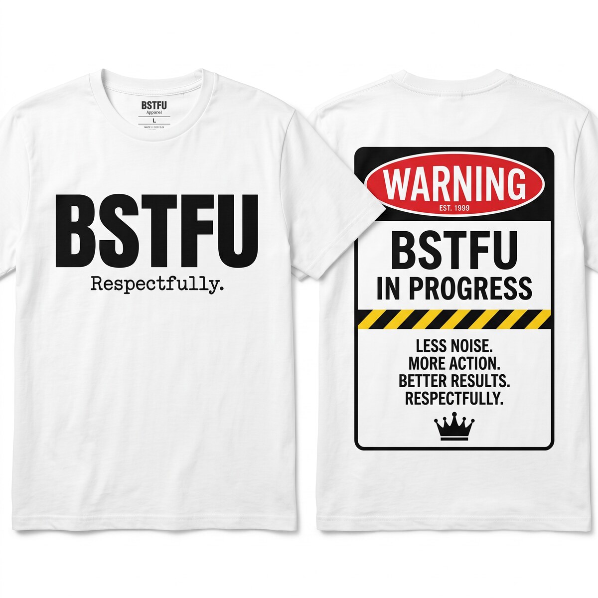 Warning Label in Black