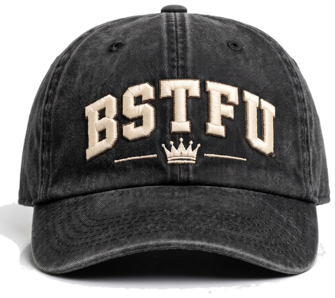 Dad Hat (Washed) in Washed Black