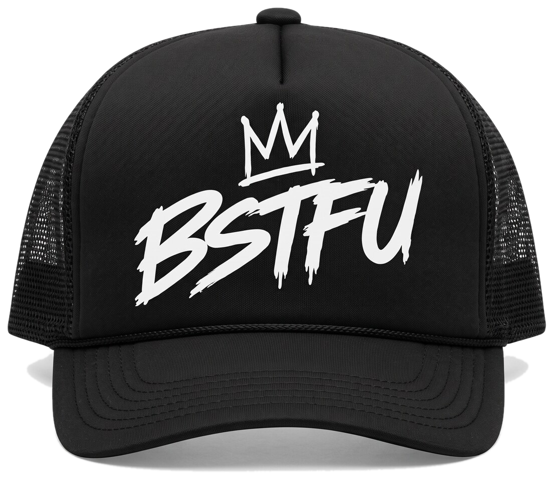 Trucker Hat in Black/White