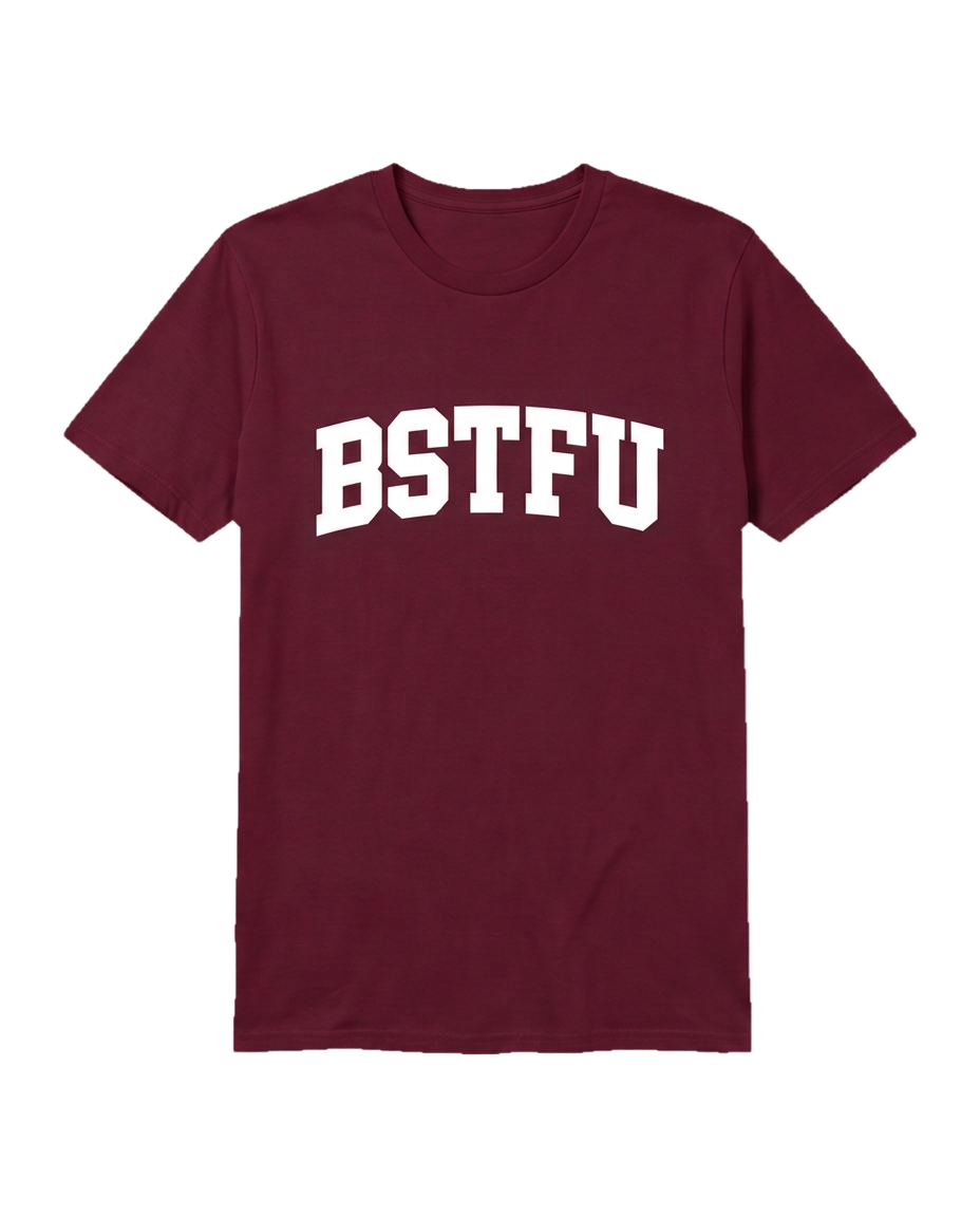 FIRST DROP Varsity Tee — Burgundy